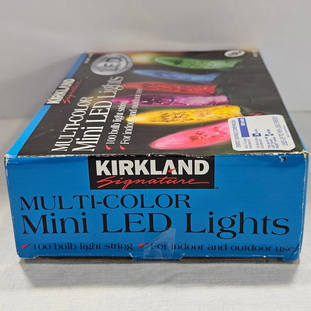 Kirkland Signature 100 Multi-Color Mini LED Lights Indoor Outdoor 50ft GreenWire